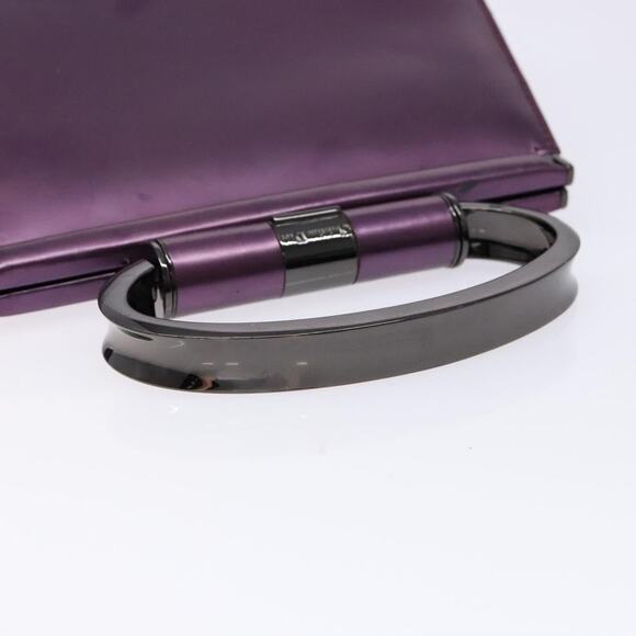 DIOR Hand Bag Patent Leather Purple - Picture 7 of 12